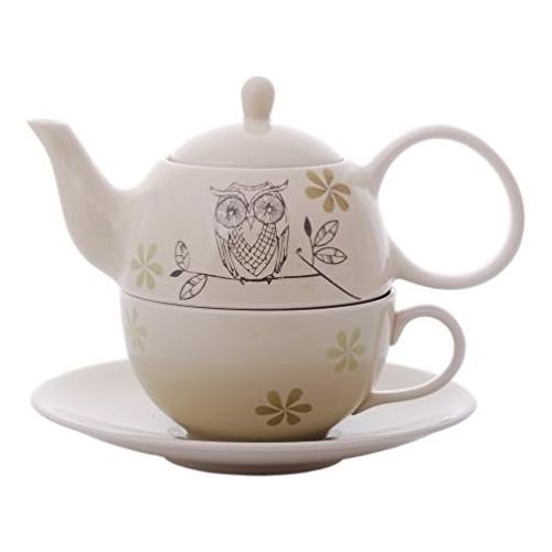  Cha Cult Tea for one Set Lutz Keramik, 4 teilig Kanne: 0,4 l, Tasse: 0,2 l