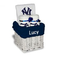 Chad & Jake New York Yankees White Personalized Small Gift Basket