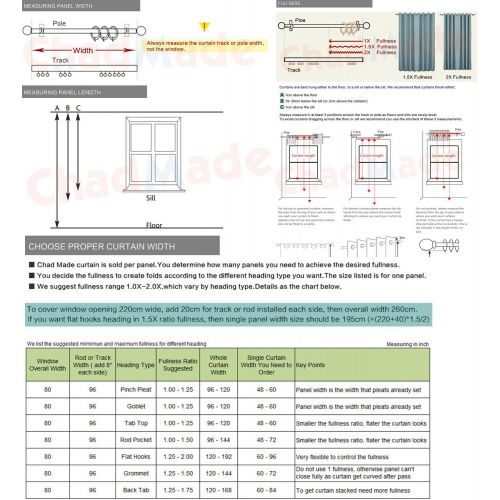  ChadMade Neutral Trellis Window Curtains 100 W x 96 L, Pinch Pleated Modern Lattice Drapery Panel Blackout Lining (1 Panel), Java