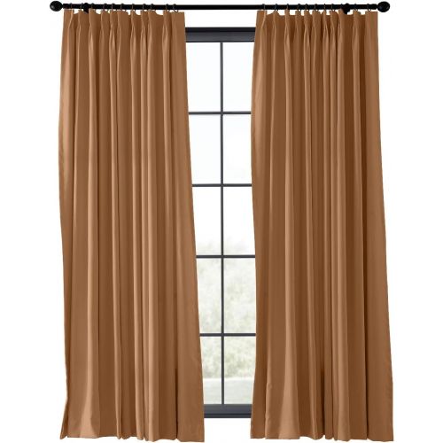  ChadMade Fireproof Flame Retardant Thermal Insulated Curtain Drapery Panel Pinch Pleat, Chocolate 84 W x 84 L Home, Office, Hotel, School, Cinema Hospital (1 Panel), Exclusive