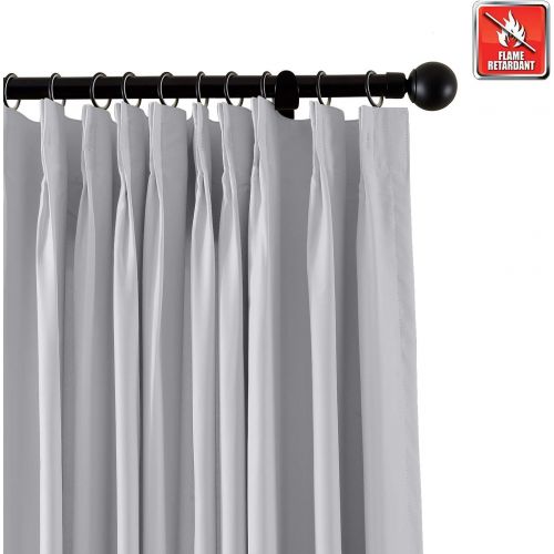  ChadMade Fireproof Flame Retardant Thermal Insulated Curtain Drapery Panel Pinch Pleat, Chocolate 84 W x 84 L Home, Office, Hotel, School, Cinema Hospital (1 Panel), Exclusive