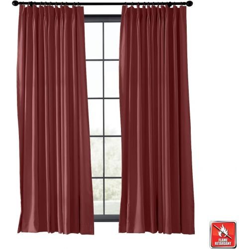  ChadMade Fireproof Flame Retardant Thermal Insulated Curtain Drapery Panel Pinch Pleat, Chocolate 84 W x 84 L Home, Office, Hotel, School, Cinema Hospital (1 Panel), Exclusive