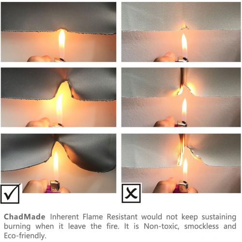  ChadMade Fireproof Flame Retardant Thermal Insulated Curtain Drapery Panel Pinch Pleat, Chocolate 84 W x 84 L Home, Office, Hotel, School, Cinema Hospital (1 Panel), Exclusive