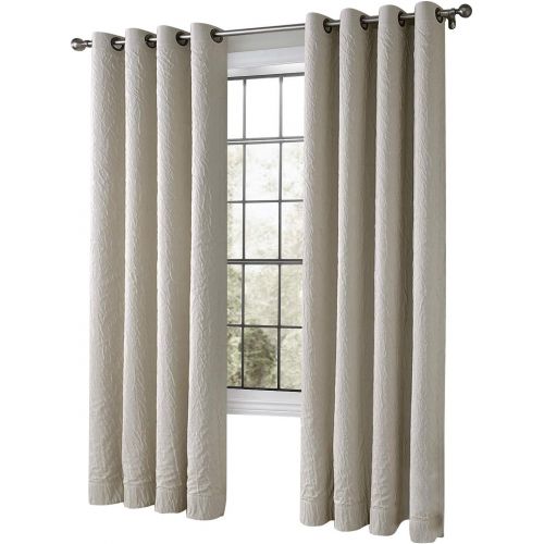  ChadMade Versus Solid Wrinkle Blackout Curtain Drape Antique Bronze Grommet 84W x 84L inch (1 Panel) Bedroom Living Room Club Restaurant, Crstal Pink