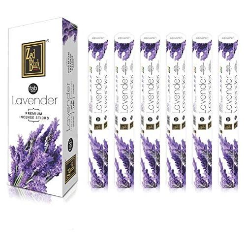  인센스스틱 Chakra ZED Black Lavender Premium Natural Incense Sticks - 20 Fragrance Sticks per Box - Use It at Home or Workplace ? Alluring Aroma Sticks