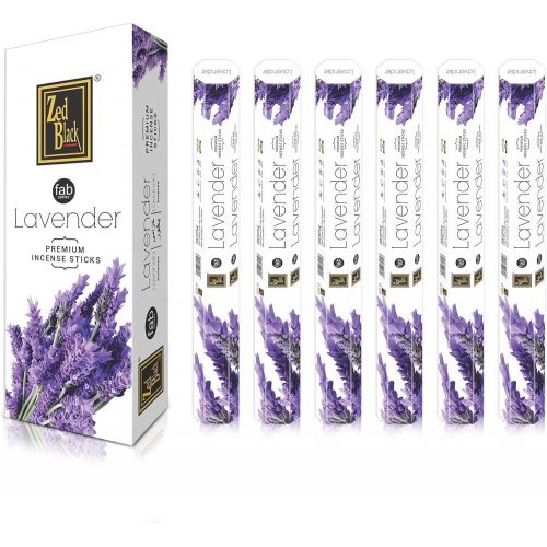  인센스스틱 Chakra ZED Black Lavender Premium Natural Incense Sticks - 20 Fragrance Sticks per Box - Use It at Home or Workplace ? Alluring Aroma Sticks