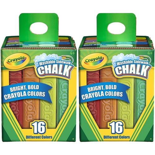  [아마존베스트]Chalk 2 Pack Crayola 16 Count Sidewalk