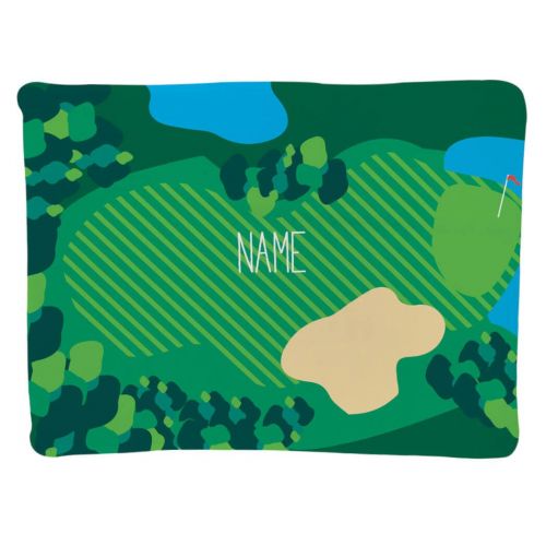  ChalkTalkSPORTS Personalized Golf Baby & Infant Blanket | Golf Course with Custom Name