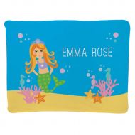 ChalkTalkSPORTS Personalized Baby & Infant Blanket | Mermaid with Custom Name | Carolina