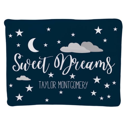  ChalkTalkSPORTS Personalized Baby & Infant Blanket | Sweet Dreams with Custom Name