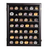 Challenge yourlifestore Showcase Coin Display Wall Cabinet Lockable Wood Case Shadow Box