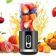 chalvh Portable Blender, 15.2 Oz Personal Blender for Shakes and Smoothies, Fruit Juice Mixer Rechargeable with USB C, Six 3D Blades Mini Blender for Sports, Office, Travel, Gym, a