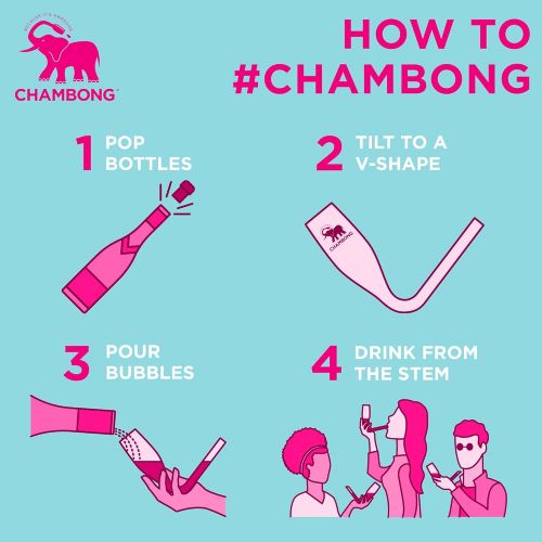  [아마존베스트]CHAMBONG  8 oz King Size, 1 Pc Glass with Premium Gift Box  Champagne Shooter Glass Flute  Fun Party Favor, Bachelorette, Bridesmaids Gifts