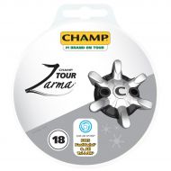 Champ Zarma Tour Slim-Lok Golf Spikes - BlackSilver