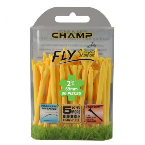  Champ Zarma FLYTee - 2.75 in Yellow Golf Tees 30 pack