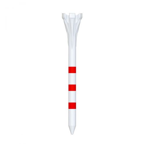  Champ My Hite FLYTee - 2.75" White  Striped Red Golf Tees 30 pack