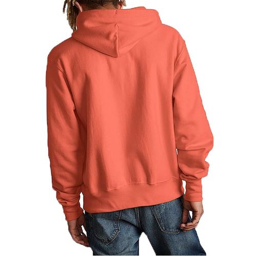  Champion Mens Reverse Weave Chenille Script Fleece Pullover Hoodie