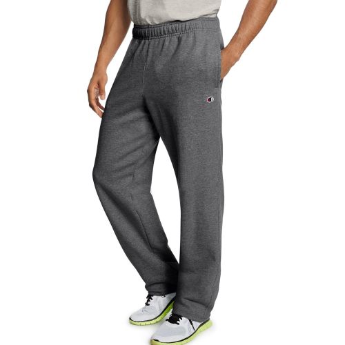  Champion Mens Powerblend Fleece Open Bottom Pants