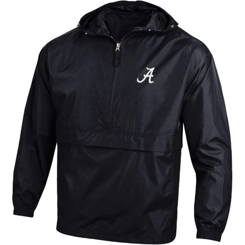  Champion NCAA Mens Half Zip Front Pocket Packable Jacket