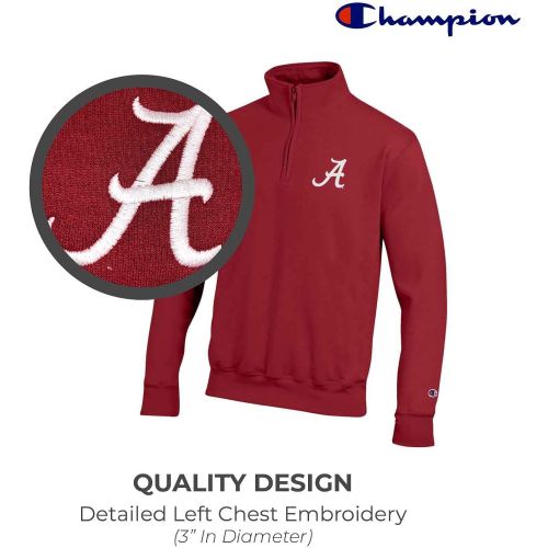  Champion Adult Fleece Quarter Zip - Officially Licensed Unisex NCAA Team Sweatshirt