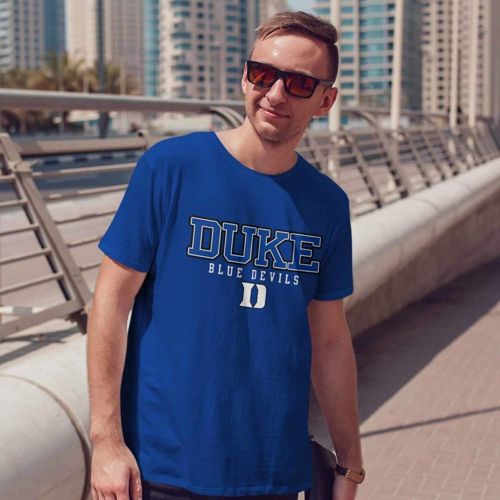  Champion Duke Blue Devils Adult Arch Logo T-Shirt - Royal