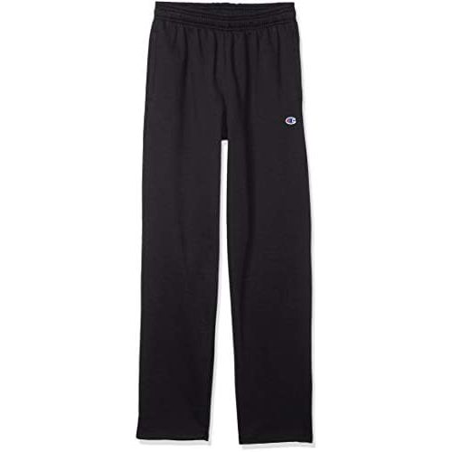  Champion Mens Powerblend Open Bottom Sweatpants