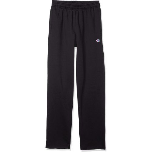  Champion Mens Powerblend Open Bottom Sweatpants