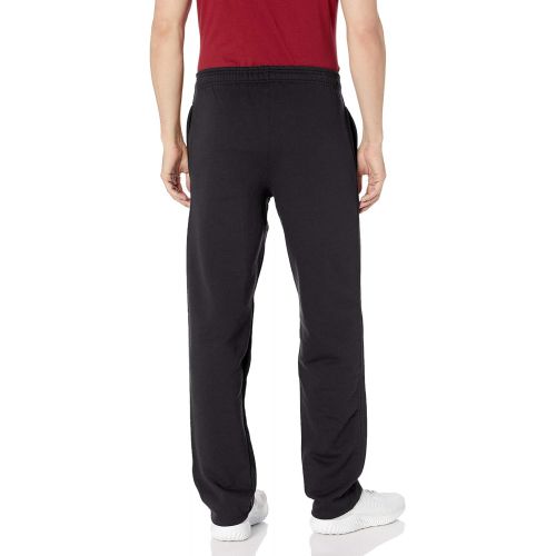  Champion Mens Powerblend Open Bottom Sweatpants