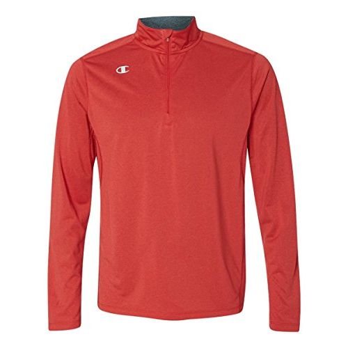 Champion Mens Quarter-Zip Double Dry Pullover Top