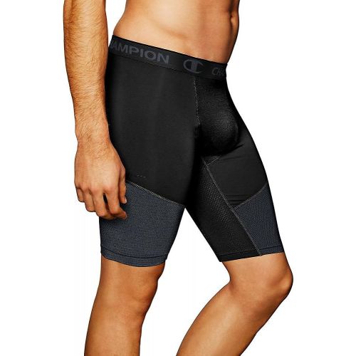  Champion Mens Power Flex Compression Short 9 Inch