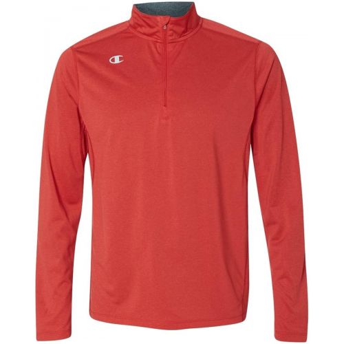  Champion Mens Quarter-Zip Double Dry Pullover Top