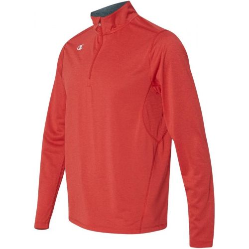  Champion Mens Quarter-Zip Double Dry Pullover Top