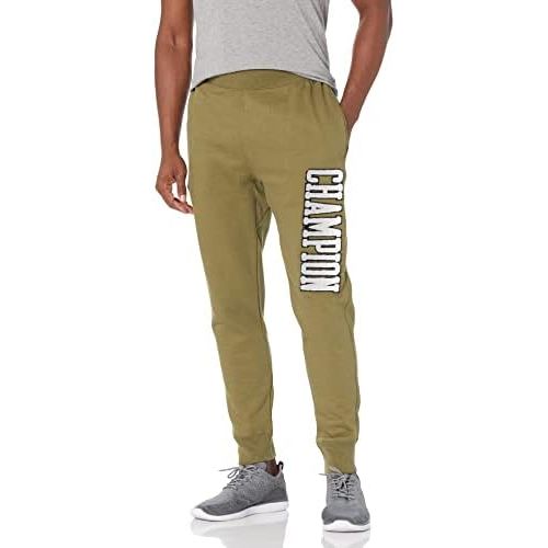  Champion Mens Reverse Weave Joggers, Block Logo