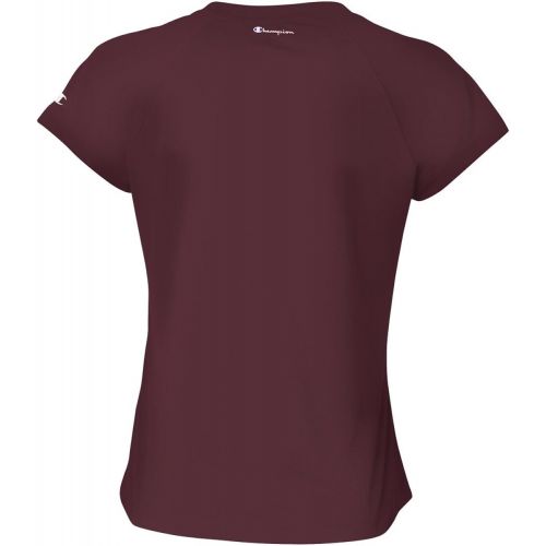  Champion Womens Essential Double Dry V-Neck Tee