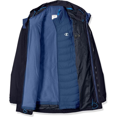  Champion Mens Technical Ripstop with Puffy 3-in-1 Winter Jacket-Big Sizes