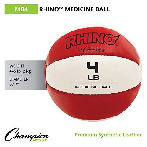  [아마존베스트]Champion Sports Leather Medicine Ball