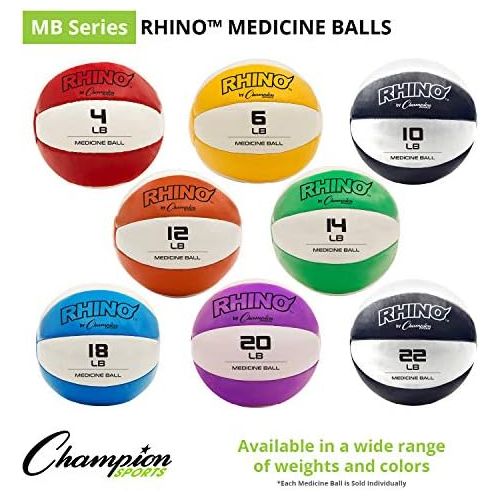  [아마존베스트]Champion Sports Leather Medicine Ball