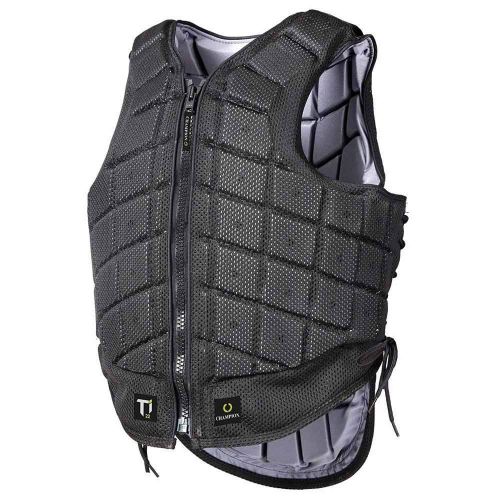  Champion Titanium Ti22 Body Protector Small - Regular Black with Titanium Lining