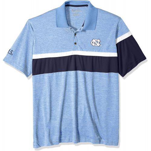  Champion (CHAFK) Mens Champion NCAA Short Sleeve Striped Polo Collared Tee