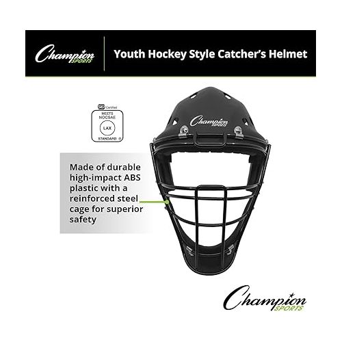  Champion Sports Hockey Style Catcher's Helmet