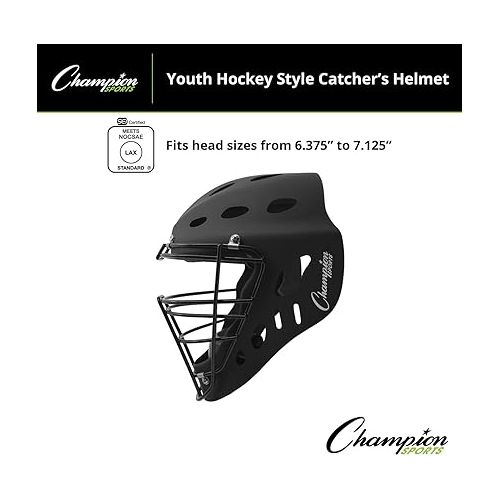  Champion Sports Hockey Style Catcher's Helmet