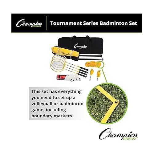  Champion Sports Outdoor Badminton Set
