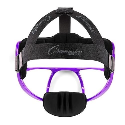  Champion Sports Magnesium Softball Face Mask - Lightweight Masks for Adults - Durable Head Guards - Premium Sports Accessories for Indoors and Outdoors - Purple