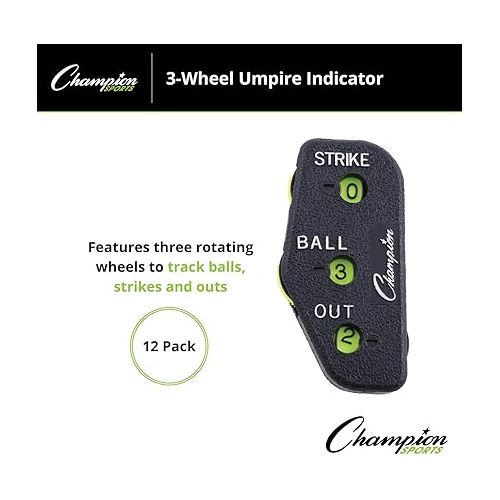  Champion Sports Wheel Oversized Plastic Baseball Umpire Count Indicator