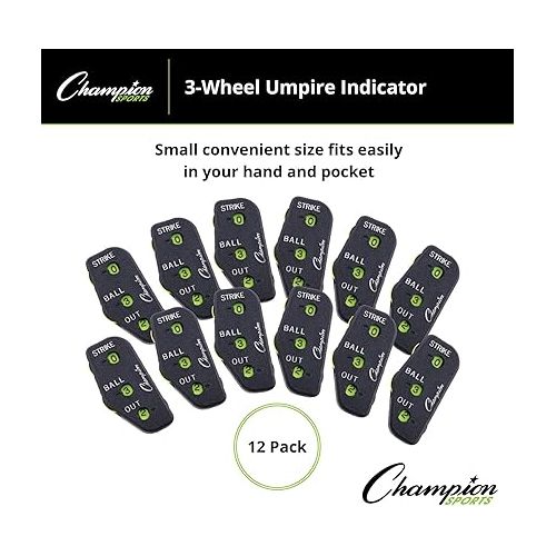  Champion Sports Wheel Oversized Plastic Baseball Umpire Count Indicator