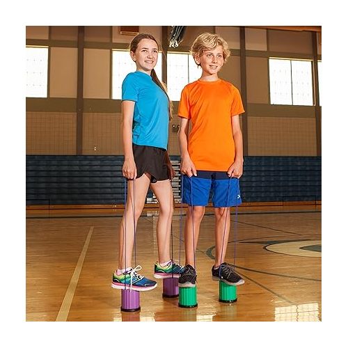  Champion Sports Platform Kid Stilts: Classic Kids Party, Birthday, and Picnic Game Set (PPSSET)