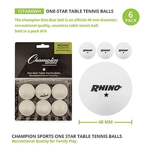  Champion Sports Table Tennis Balls