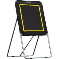 Champion Sports Deluxe Lacrosse Target: Ball Return Bounce Back Net Set for Professional, College and Grade School Training & Drills - 4' x 3' Rebound Area