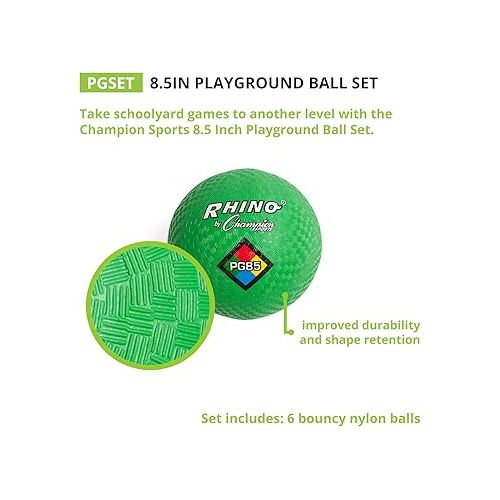  Champion Sports Rhino Playground Ball Set, 8.5