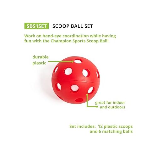  Champion Sports Scoop Ball Set